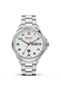 Спортивные аналоговые часы Land из нержавеющей стали — Smwgh2100302 Swiss Military Hanowa, белый