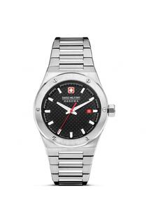 Спортивные аналоговые часы Roadrunner из нержавеющей стали — Smwgh2101604 Swiss Military Hanowa, черный