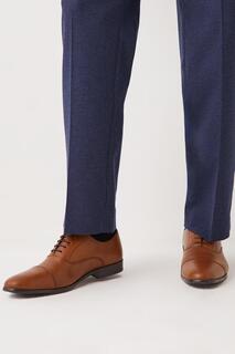 Кожаные оксфорды с носком Oscar на шнуровке Debenhams, коричневый
