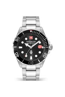 Спортивные кварцевые часы Offshore Diver Ii из нержавеющей стали — Smwgh2200301 Swiss Military Hanowa, черный