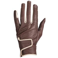 Кожаные перчатки Decathlon для верховой езды 900 Fouganza, коричневый
