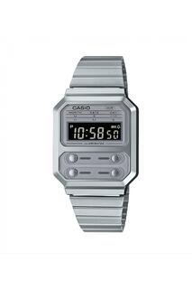 Часы из коллекции из нержавеющей стали и пластика/пластика - A100We-7Bef Casio, серебро