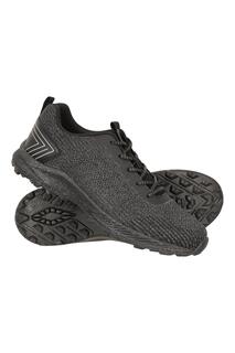 Спортивные кроссовки Be Seen Reflective Running Trainers Ortholite Shoes Mountain Warehouse, черный