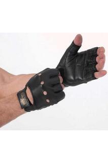 Кожаные перчатки для тяжелой атлетики Carta Sport, черный