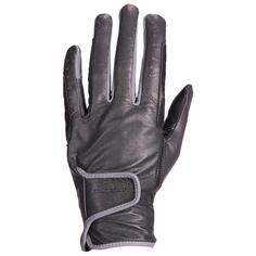Кожаные перчатки Decathlon для верховой езды 900 Fouganza, черный
