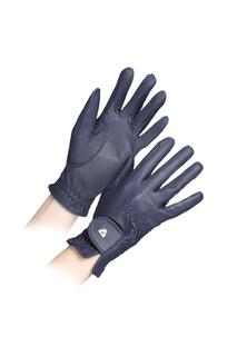 Кожаные перчатки для верховой езды Aubrion, темно-синий
