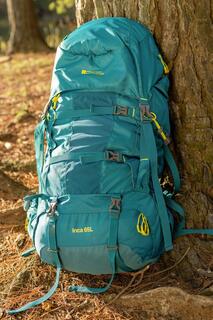 Большой рюкзак объемом 65 л для путешествий, походов и кемпинга Mountain Warehouse, зеленый