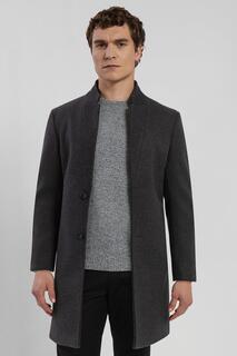 Пальто с перевернутым воротником Steel &amp; Jelly, серый