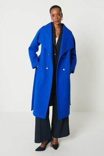 Пальто с поясом и фурнитурой Debenhams, синий