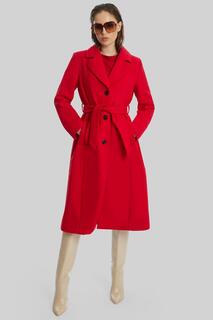 Пальто с поясом и тремя пуговицами James Lakeland, красный