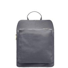 Маленький темно-серый рюкзак с карманами из шагреневой кожи | БАДАЙ Sostter, серый