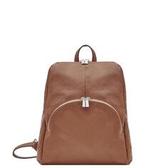 Маленький рюкзак из шагреневой кожи цвета Camel | БЛДЛ Sostter, коричневый