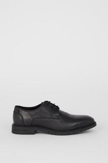 Кожаные повседневные туфли Airsoft Comfort на шнуровке Debenhams, черный