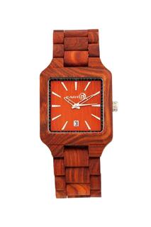 Часы-браслет Arapaho с датой Earth Wood, красный