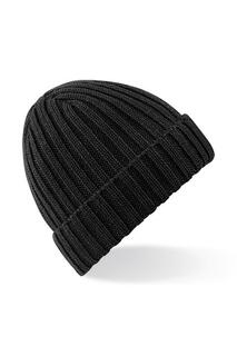 Массивная зимняя шапка-бини в рубчик Beechfield, черный Beechfield®