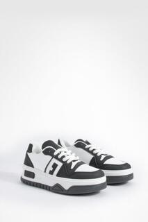 Массивные кроссовки Chunky Contrast Panel Trainers boohoo, черный