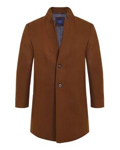 Длинное пальто с перевернутым воротником Rust Steel &amp; Jelly, коричневый