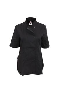 Приталенная куртка шеф-повара с короткими рукавами (2 шт.) Dennys, черный