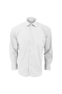 Приталенная рабочая рубашка с длинными рукавами Brighton SOL&apos;S, белый Sol's