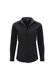 Приталенная рубашка Friday с длинными рукавами Premier, черный Premier.