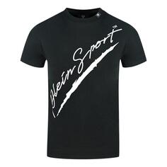 Черная футболка PleinSignature Plein Sport, черный