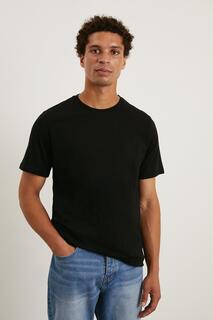 Черная футболка премиум-класса с короткими рукавами приталенного кроя Burton, черный