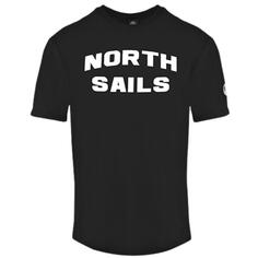 Черная футболка с логотипом Block Brand North Sails, черный