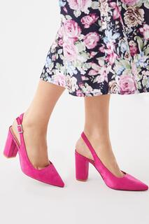 Туфли-лодочки Bonnie с пряжкой на ремешке и ремешком на спине Dorothy Perkins, розовый