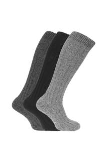 Длинные носки из смесовой шерсти с мягкой подошвой (3 шт. в упаковке) Universal Textiles, черный