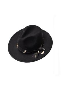 Черная шляпа-федора &apos;Celestial Charmscape&apos; Bibi Bijoux, черный