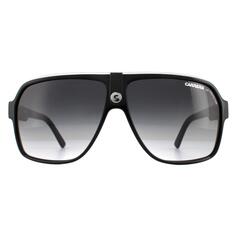 Черно-бело-серые солнцезащитные очки-авиаторы с градиентом Carrera, черный