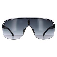 Черно-белые темно-серые солнцезащитные очки с градиентом Shield Carrera, черный