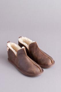 Кожаные тапочки Lakeland Leather, коричневый