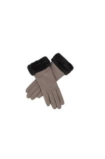 Перчатки Debbie с манжетами из искусственного меха Eastern Counties Leather, серый