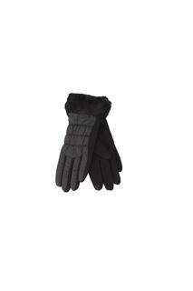 Перчатки Giselle с манжетами из искусственного меха Eastern Counties Leather, черный