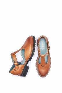 Кожаные туфли Marazion с Т-образным ремешком Moshulu, коричневый