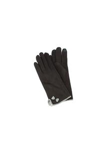 Перчатки Gaby из искусственной замши для сенсорного экрана Eastern Counties Leather, черный