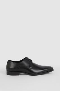 Кожаные туфли броги Prospect на шнуровке с носком Debenhams, черный