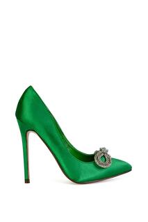 Туфли-лодочки &apos;Lane&apos; со стразами и острым носком, свадебные туфли на шпильке XY London, зеленый