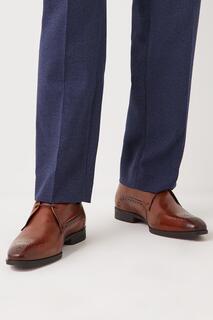 Кожаные туфли броги Prospect на шнуровке с носком Debenhams, коричневый