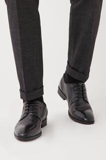 Кожаные туфли дерби Aintree из смешанного материала на шнуровке Debenhams, черный