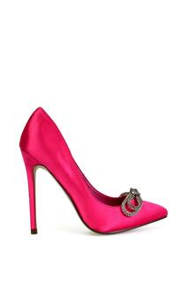 Туфли-лодочки &apos;Lane&apos; со стразами и острым носком, свадебные туфли на шпильке XY London, розовый