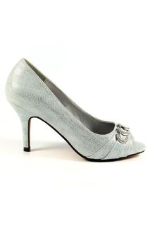 Туфли-лодочки Lyla с открытым носком Lunar, серебро