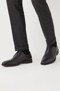 Кожаные туфли дерби Filton Smart Wingtip Debenhams, черный