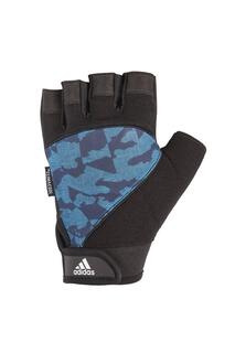 Перчатки для спортзала с половиной пальца Adidas, синий