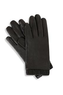 Перчатки из натуральной кожи в подарочной упаковке Barneys Originals, черный