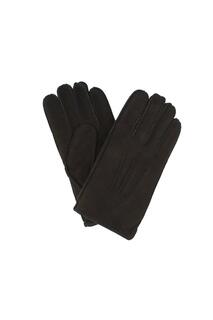 Перчатки из овчины с трехточечной строчкой Eastern Counties Leather, черный