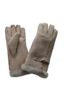 Перчатки из овчины с пряжкой Eastern Counties Leather, бежевый