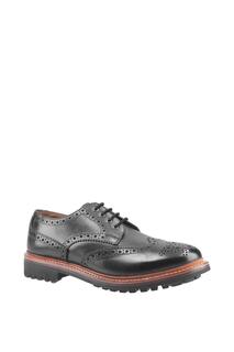 Кожаные туфли на шнуровке &apos;Quenington Commando&apos; Cotswold, коричневый