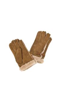 Перчатки из овчины с пряжкой Eastern Counties Leather, коричневый